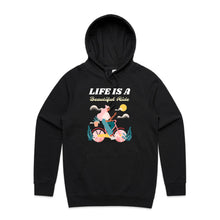 Load image into Gallery viewer, Embrace comfort and style with our fashionable oversized women's hoodie, featuring a relaxed fit and the inspiring slogan 'Life is a beautiful ride.' Perfect for a modern look, this premium hoodie offers cosy vibes while keeping you effortlessly chic. Shop now for your go-to casual staple!