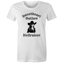 Load image into Gallery viewer, Unleash your wild side with the Hellraiser organic cotton tee — sustainably made, ultra-soft and designed for rebels at heart. Bold style, eco-friendly comfort.