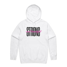 Load image into Gallery viewer, Embrace comfort and confidence with our 'Strong and Beautiful' women's relaxed fit hoodie. Perfect for the modern woman, this fashionable oversize hoodie combines style and empowerment. Ideal for everyday wear, our hoodie offers a chic, relaxed fit that flatters all shapes. Elevate your wardrobe with this must-have piece.