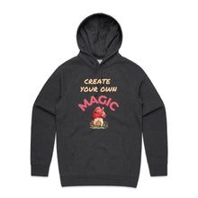 Load image into Gallery viewer, Unleash your potential with our 'Create Your Own Magic' hoodie. This cosy, oversized hoodie is more than just streetwear; it’s a statement. With a relaxed fit and fashionable design, it's the perfect blend of comfort and inspiration, reminding you to create your own magic every day!