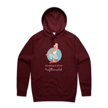 Load image into Gallery viewer, Stay effortlessly cool with our 'Keeping It Real, No Filter Needed' women's relaxed fit hoodie. Perfect for those who love fashionable, modern, and oversize hoodies, this hoodie combines comfort and style. Embrace the relaxed fit and showcase your true self in casual, laid-back fashion.