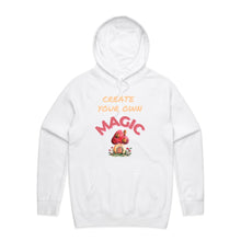 Load image into Gallery viewer, Unleash your potential with our 'Create Your Own Magic' hoodie. This cosy, oversized hoodie is more than just streetwear; it’s a statement. With a relaxed fit and fashionable design, it's the perfect blend of comfort and inspiration, reminding you to create your own magic every day!