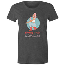 Load image into Gallery viewer, Step out confidently with our women's message t-shirt that proclaims 'Keeping it Real - #no filter needed.' This empowering quote t-shirt embodies authenticity and positive vibes. Perfect for those who value women's inspirational messages and self-expression. Get yours and keep it real!