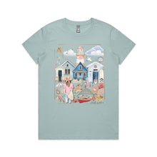 Load image into Gallery viewer, Embrace vintage coastal charm with our Seaside Escape Signature Tee—retro graphics, sun-soaked nostalgia and timeless beach-day style in one classic piece.