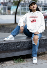 Load image into Gallery viewer, Discover our retro '80s Playlist' Hoodie, perfect for adding nostalgic vibes to your wardrobe! This trendy, oversized hoodie offers a comfortable, relaxed fit, bringing back the fun of recording your favourite tunes on cassette tapes. Elevate your style and relive the '80s era today!