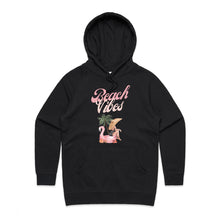 Load image into Gallery viewer, Elevate your casual street style with our 'Beach Vibes' women's hoodie. Perfect for relaxed days, this designer hoodie blends comfort and quality, making it a must-have in your wardrobe. Explore premium women's hoodies that embody effortless style and laid-back elegance.