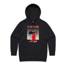 Load image into Gallery viewer, Stay stylish and cosy with our 'Time to Shine' women's hoodie. Perfect for casual days, this chic, high-quality hoodie combines comfort and fashion effortlessly. Elevate your wardrobe with our premium women's hoodie collection, designed for laid-back summer vibes.