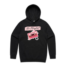 Load image into Gallery viewer, Discover our retro '80s Playlist' Hoodie, perfect for adding nostalgic vibes to your wardrobe! This trendy, oversized hoodie offers a comfortable, relaxed fit, bringing back the fun of recording your favourite tunes on cassette tapes. Elevate your style and relive the '80s era today!