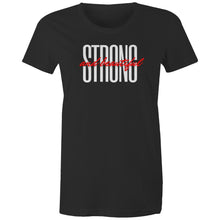 Load image into Gallery viewer, Embrace your inner strength with our 'Strong and Beautiful' women's affirmation t-shirt. Featuring an empowering quote, this inspirational message tee is perfect for spreading positivity. Wear it as a daily reminder of your resilience and beauty. Shop our uplifting slogan and motivation t-shirts today!