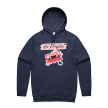 Load image into Gallery viewer, Discover our retro '80s Playlist' Hoodie, perfect for adding nostalgic vibes to your wardrobe! This trendy, oversized hoodie offers a comfortable, relaxed fit, bringing back the fun of recording your favourite tunes on cassette tapes. Elevate your style and relive the '80s era today!