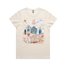 Load image into Gallery viewer, Embrace vintage coastal charm with our Seaside Escape Signature Tee—retro graphics, sun-soaked nostalgia and timeless beach-day style in one classic piece.