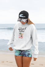 Load image into Gallery viewer, Elevate your casual street style with our 'Beach Vibes' women's hoodie. Perfect for relaxed days, this designer hoodie blends comfort and quality, making it a must-have in your wardrobe. Explore premium women's hoodies that embody effortless style and laid-back elegance.