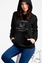 Load image into Gallery viewer, Discover our exclusive women's hoodie featuring the inspiring slogan 'Cinderella - proof that a new pair of shoes can change your life.' Perfect for casual street style, this high-quality, urban hoodie blends comfort and chic effortlessly. Elevate your wardrobe with this must-have, stylish statement piece.
