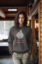 Load image into Gallery viewer, Rock a chic, effortless style with our women's relaxed fit sweatshirt featuring 'Keeping it Real - #no filter required.' Crafted for comfort, this fashionable oversized sweatshirt merges modern design with a bold message. Ideal for anyone who loves to stay cosy while making a statement!