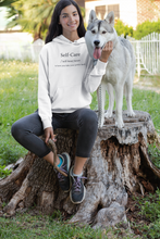 Load image into Gallery viewer, Elevate your street style with our women's regular fit hoodie, featuring the empowering message 'Self Care - is how you get your power back.' Combining chic design with ultimate comfort, this high-quality hoodie is a must-have for your collection. Perfect for effortless, urban-inspired looks!