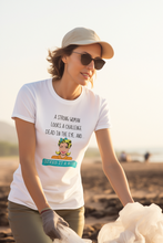 Load image into Gallery viewer, Stand tall with this t-shirt featuring the empowering quote: 'A Strong Woman Looks a Challenge Dead in the Eye and Gives It a Wink.' Our positive message t-shirts are designed to spread confidence and uplift spirits with every wear, making them a must-have for women who embrace their strength and resilience.