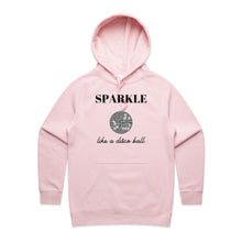 Load image into Gallery viewer, Elevate your style with our women's hoodie featuring the slogan 'Shine Bright Like a Diamond.' This chic, high-quality hoodie is perfect for casual urban wear, blending exclusive designer flair with the latest women's hoodie styles. Discover the ultimate in fashionable, casual comfort.