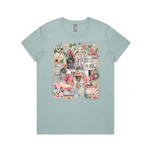 Load image into Gallery viewer, The Annie Rose Signature Series features vintage-inspired tees like the Golden Voyage — crafted with heart, celebrating travel and timeless elegance.