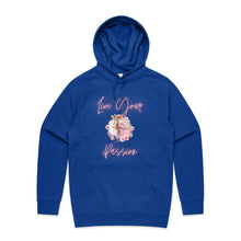 Load image into Gallery viewer, Elevate your style with our women's relaxed fit hoodie, featuring the inspiring slogan 'Live Your Passion.' This modern, oversized hoodie combines fashion and comfort, making it a go-to for casual, cosy days. Perfect for those who love trendy, fashionable oversize hoodies.