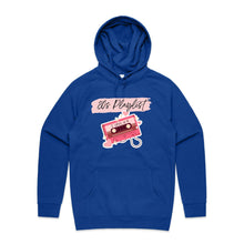 Load image into Gallery viewer, Discover our retro '80s Playlist' Hoodie, perfect for adding nostalgic vibes to your wardrobe! This trendy, oversized hoodie offers a comfortable, relaxed fit, bringing back the fun of recording your favourite tunes on cassette tapes. Elevate your style and relive the '80s era today!