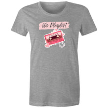 Load image into Gallery viewer, Step into nostalgia with our '80s Playlist' T-Shirt! Relive the vibrant energy of the 1980s with a retro design that pays homage to the era when we curated our favourite songs onto cassette tapes. This tee blends style and memories in every thread. Grab yours now and let the good vibes roll!