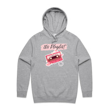 Load image into Gallery viewer, Discover our retro '80s Playlist' Hoodie, perfect for adding nostalgic vibes to your wardrobe! This trendy, oversized hoodie offers a comfortable, relaxed fit, bringing back the fun of recording your favourite tunes on cassette tapes. Elevate your style and relive the '80s era today!