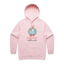 Load image into Gallery viewer, Discover our 'Keeping It Real' women's regular fit hoodie. Perfect for casual street style, this fashionable and high-quality hoodie combines comfort and style. Part of our premium women's hoodie collection, it's a must-have for stylish ladies who love casual, laid-back fashion.