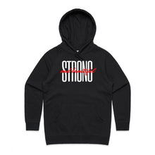 Load image into Gallery viewer, Step into casual street style with our 'Strong and Beautiful' women's regular fit hoodie. Chic and fashion-forward, this high-quality hoodie combines comfort with a powerful message. Explore the latest women's hoodie styles in our exclusive, premium collection—perfect for elevating your wardrobe.