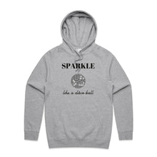 Load image into Gallery viewer, Shine in style with our women's hoodie featuring the slogan 'Sparkle Like a Disco Ball.' This fashionable, oversized hoodie offers a modern, relaxed fit perfect for any occasion. Elevate your casual wardrobe with this must-have piece, ideal for those who love trendy, oversize women's hoodies.