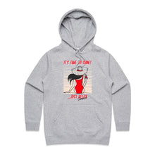 Load image into Gallery viewer, Stay stylish and cosy with our 'Time to Shine' women's hoodie. Perfect for casual days, this chic, high-quality hoodie combines comfort and fashion effortlessly. Elevate your wardrobe with our premium women's hoodie collection, designed for laid-back summer vibes.