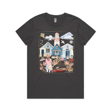 Load image into Gallery viewer, Embrace vintage coastal charm with our Seaside Escape Signature Tee—retro graphics, sun-soaked nostalgia and timeless beach-day style in one classic piece.