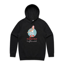 Load image into Gallery viewer, Stay effortlessly cool with our 'Keeping It Real, No Filter Needed' women's relaxed fit hoodie. Perfect for those who love fashionable, modern, and oversize hoodies, this hoodie combines comfort and style. Embrace the relaxed fit and showcase your true self in casual, laid-back fashion.
