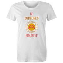 Load image into Gallery viewer, Bring a ray of sunshine into every day with our 'Be Someone's Sunshine' t-shirt. Crafted for those who believe in the power of positivity, this tee stands out with its uplifting message and soft, comfortable fabric, making it more than just a piece of clothing—it's a statement of hope and happiness.