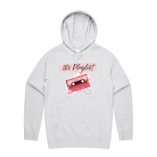 Load image into Gallery viewer, Discover our retro '80s Playlist' Hoodie, perfect for adding nostalgic vibes to your wardrobe! This trendy, oversized hoodie offers a comfortable, relaxed fit, bringing back the fun of recording your favourite tunes on cassette tapes. Elevate your style and relive the '80s era today!