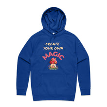 Load image into Gallery viewer, Unleash your potential with our 'Create Your Own Magic' hoodie. This cosy, oversized hoodie is more than just streetwear; it’s a statement. With a relaxed fit and fashionable design, it's the perfect blend of comfort and inspiration, reminding you to create your own magic every day!