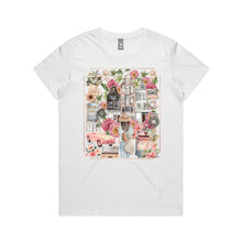 Load image into Gallery viewer, The Annie Rose Signature Series features vintage-inspired tees like the Golden Voyage — crafted with heart, celebrating travel and timeless elegance.