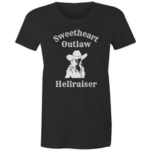 Load image into Gallery viewer, Unleash your wild side with the Hellraiser organic cotton tee — sustainably made, ultra-soft and designed for rebels at heart. Bold style, eco-friendly comfort.