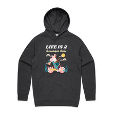 Load image into Gallery viewer, Embrace comfort and style with our fashionable oversized women&#39;s hoodie, featuring a relaxed fit and the inspiring slogan &#39;Life is a beautiful ride.&#39; Perfect for a modern look, this premium hoodie offers cosy vibes while keeping you effortlessly chic. Shop now for your go-to casual staple!
