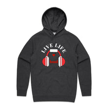 Load image into Gallery viewer, Embrace bold style with our &#39;Live Life Loud&#39; women&#39;s relaxed fit hoodie. This modern, fashionable oversized hoodie offers ultimate comfort and a trendy, laid-back look. Perfect for casual wear, it&#39;s the ideal piece for those who love chic, oversize women&#39;s hoodies with a statement.
