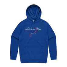 Load image into Gallery viewer, Embrace comfort and style with our women&#39;s relaxed fit hoodie featuring the message &#39;La Vie en Rose.&#39; This modern, fashionable, oversized hoodie offers a cosy feel and a chic look, perfect for adding a touch of elegance to your casual wardrobe.
