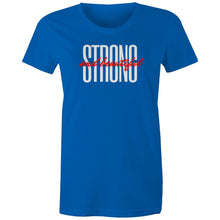 Load image into Gallery viewer, Embrace your inner strength with our &#39;Strong and Beautiful&#39; women&#39;s affirmation t-shirt. Featuring an empowering quote, this inspirational message tee is perfect for spreading positivity. Wear it as a daily reminder of your resilience and beauty. Shop our uplifting slogan and motivation t-shirts today!
