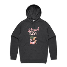 Load image into Gallery viewer, Embrace the essence of summer with our &#39;Beach Vibes&#39; relaxed fit hoodie. Ideal for cool evenings, this hoodie is your go-to for summer nights, beach barbecues, and sunset watching. With an oversized fit and cosy pocket, it keeps you warm and stylish, embodying the laid-back beach lifestyle in every detail.
